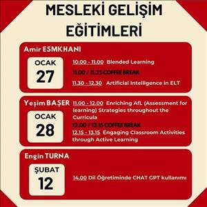 2024-2025 ESTÜ YDYO Mesleki Gelişim Faaliyetleri